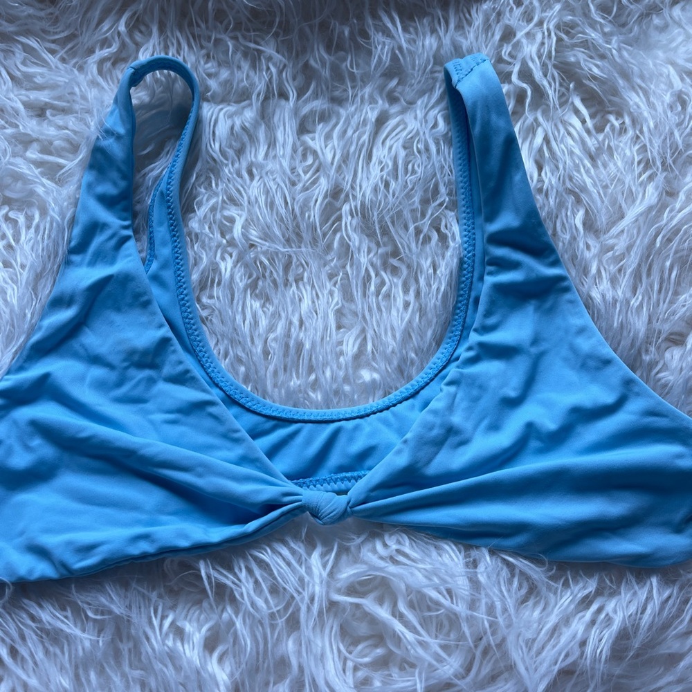 Pacsun tie blue bikini top